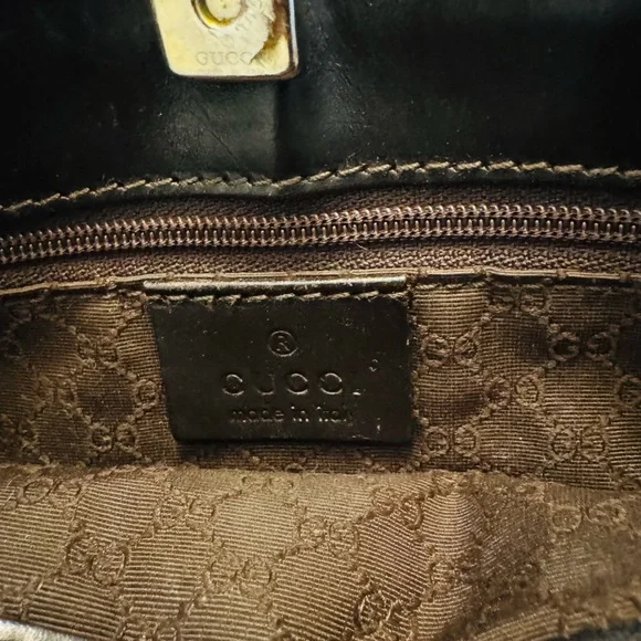 Gucci Crossbody Web Canvas Sherry line Bag in Brown and Tan - Picture 10 of 11